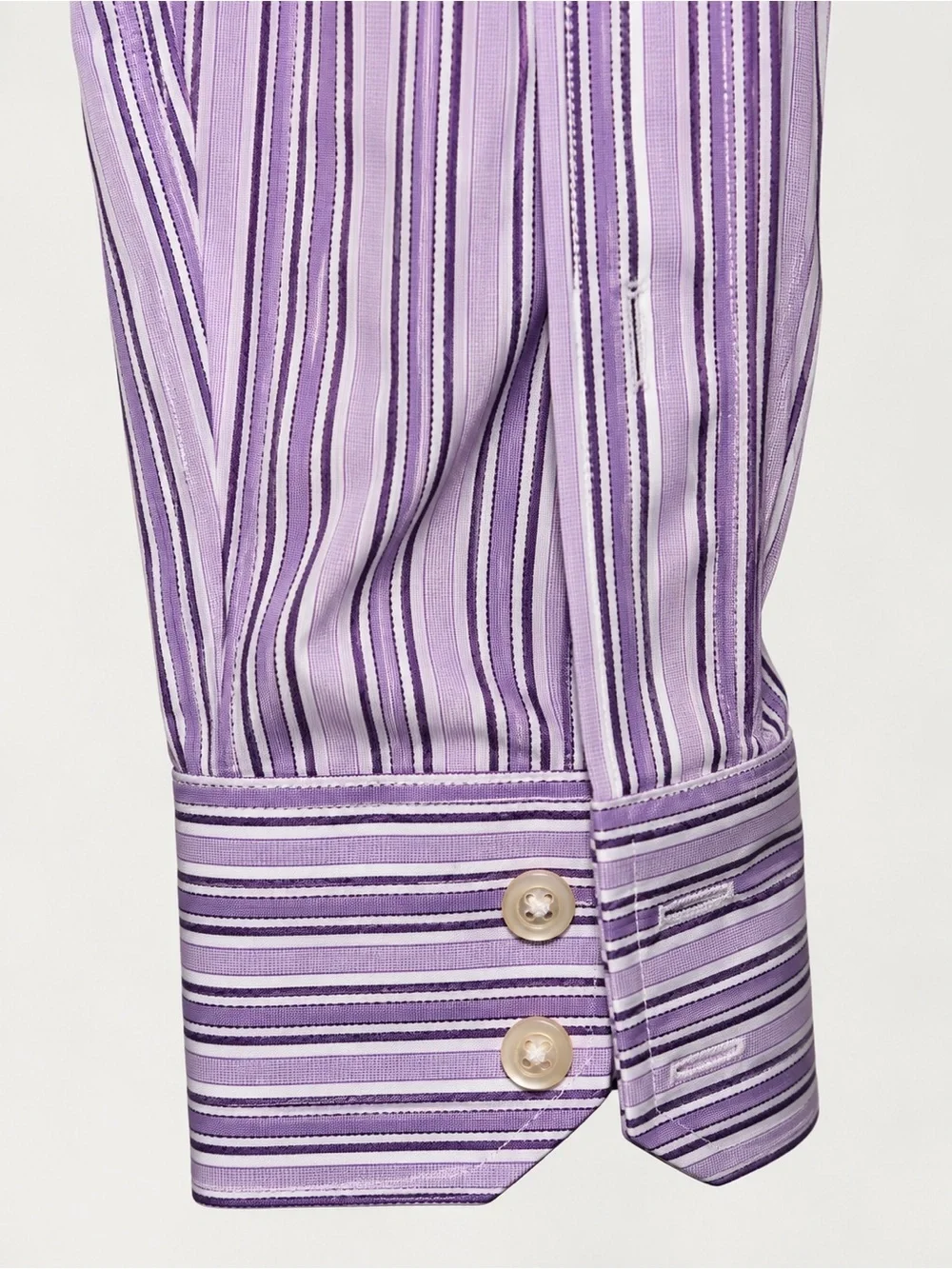 Banana Republic Lavender and White Striped Dress Shirt